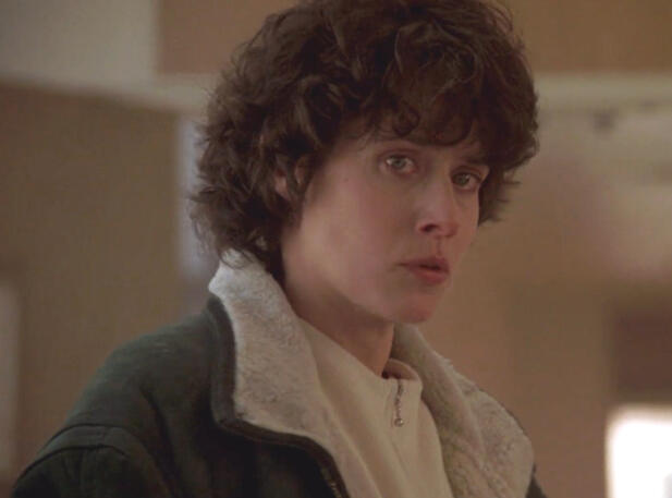 2 Lorraine Bracco crying in the hospital in Someone to Watch Over Me.